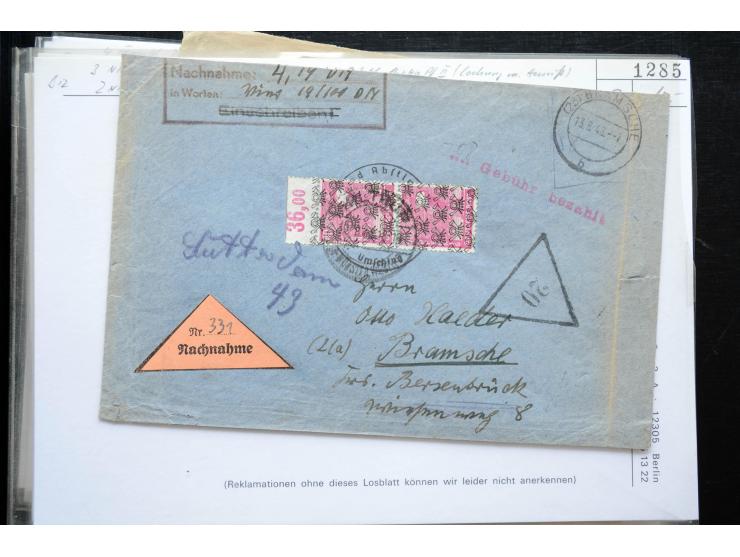 1945/50 (ca.), einige hundert Briefe, Karten und Ganzsachen mit sehr vielen besseren Verwendungen und Besonderheiten, dabei u