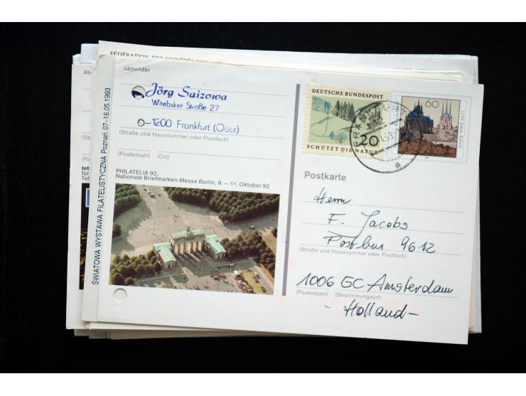 1945/50 (ca.), einige hundert Briefe, Karten und Ganzsachen mit sehr vielen besseren Verwendungen und Besonderheiten, dabei u