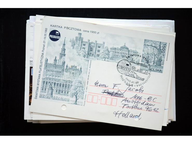 1945/50 (ca.), einige hundert Briefe, Karten und Ganzsachen mit sehr vielen besseren Verwendungen und Besonderheiten, dabei u