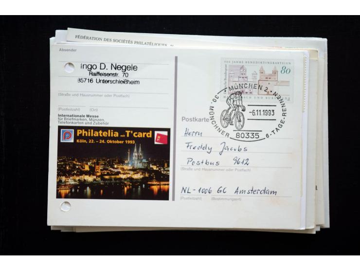 1945/50 (ca.), einige hundert Briefe, Karten und Ganzsachen mit sehr vielen besseren Verwendungen und Besonderheiten, dabei u