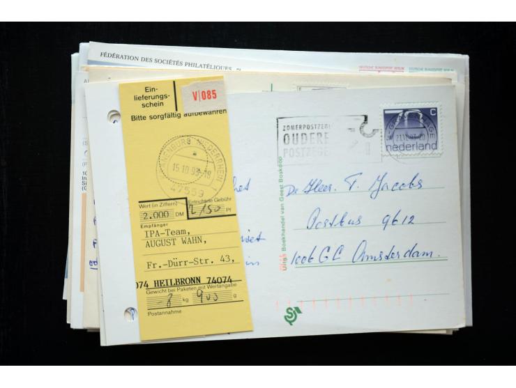 1945/50 (ca.), einige hundert Briefe, Karten und Ganzsachen mit sehr vielen besseren Verwendungen und Besonderheiten, dabei u