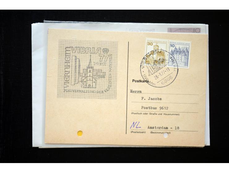 1945/50 (ca.), einige hundert Briefe, Karten und Ganzsachen mit sehr vielen besseren Verwendungen und Besonderheiten, dabei u