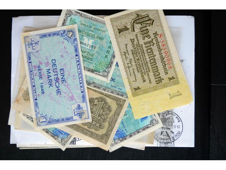 1945/50 (ca.), einige hundert Briefe, Karten und Ganzsachen mit sehr vielen besseren Verwendungen und Besonderheiten, dabei u