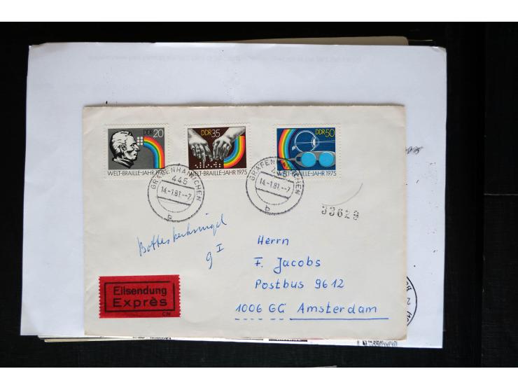 1945/50 (ca.), einige hundert Briefe, Karten und Ganzsachen mit sehr vielen besseren Verwendungen und Besonderheiten, dabei u