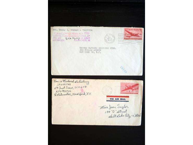 1945/70 (ca.), Alliierte Feldpost und Dienstpost in Deutschland, interessanter Posten mit vielen verschiedenen Feldpost- und 