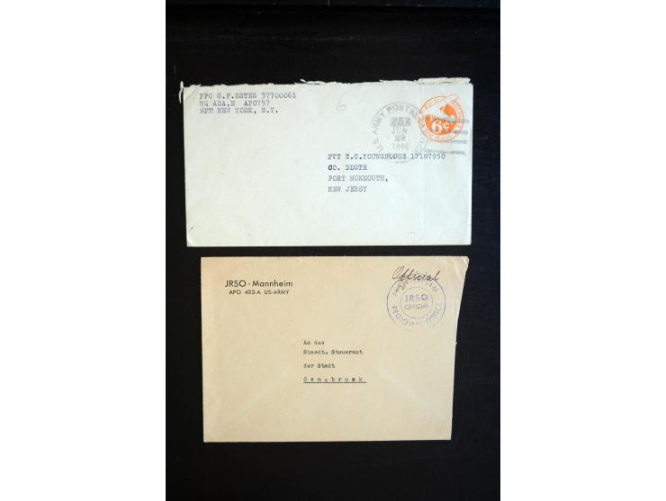 1945/70 (ca.), Alliierte Feldpost und Dienstpost in Deutschland, interessanter Posten mit vielen verschiedenen Feldpost- und 