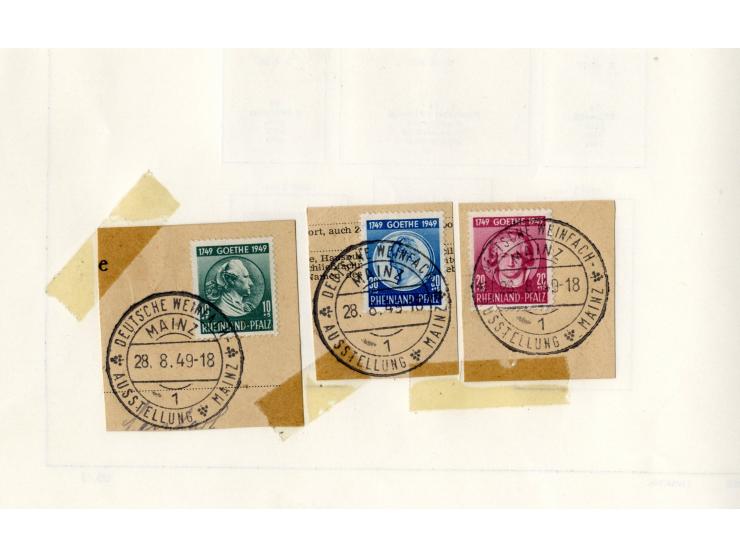 1945/48, postfrische, wenig ungebrauchte und teils gestempelte Sammlung mit vielen besseren Ausgaben und einigen Besonderheit