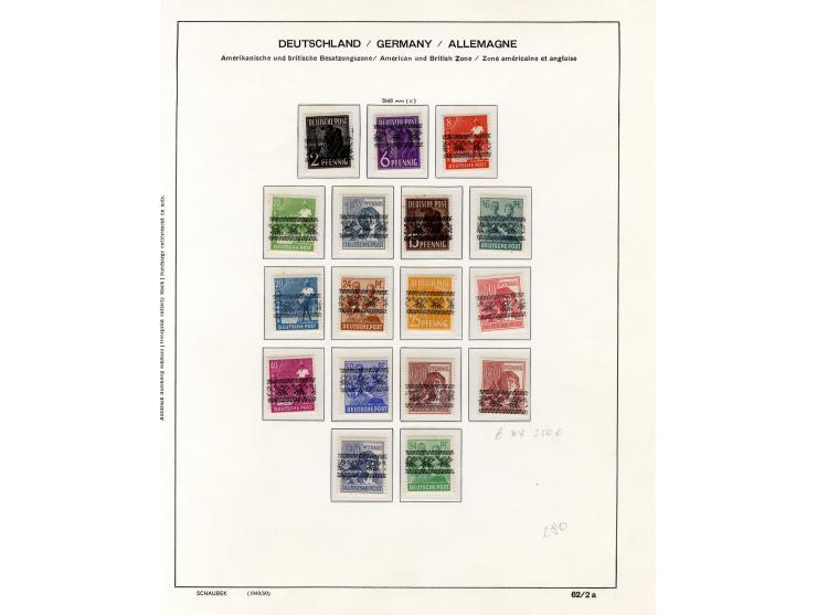 1945/48, postfrische, wenig ungebrauchte und teils gestempelte Sammlung mit vielen besseren Ausgaben und einigen Besonderheit
