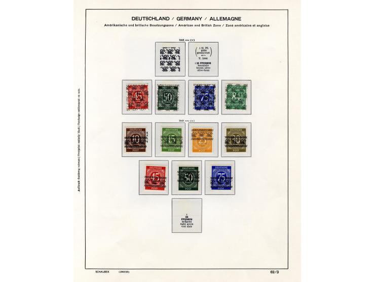 1945/48, postfrische, wenig ungebrauchte und teils gestempelte Sammlung mit vielen besseren Ausgaben und einigen Besonderheit