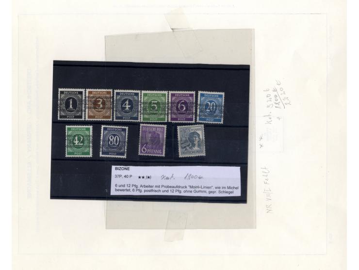 1945/48, postfrische, wenig ungebrauchte und teils gestempelte Sammlung mit vielen besseren Ausgaben und einigen Besonderheit