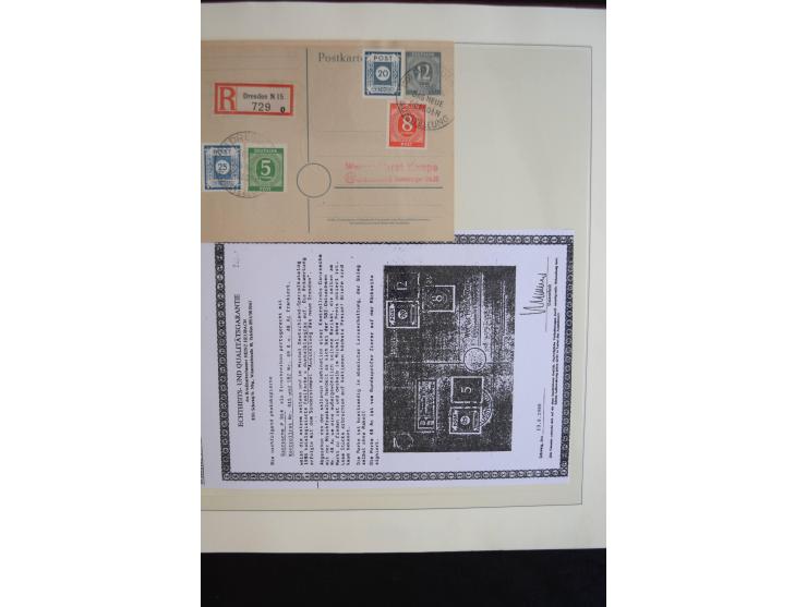 1945/19, postfrische und gestempelte Sammlung teils spezialisiert mit besseren Farben, Mi.-Nr. 80Xa gestempelt (1 Zahn verkür