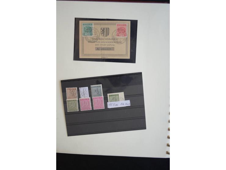 1945/19, postfrische und gestempelte Sammlung teils spezialisiert mit besseren Farben, Mi.-Nr. 80Xa gestempelt (1 Zahn verkür
