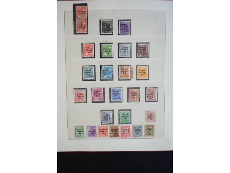 1945/19, postfrische und gestempelte Sammlung teils spezialisiert mit besseren Farben, Mi.-Nr. 80Xa gestempelt (1 Zahn verkür