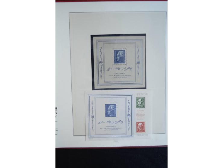 1945/19, postfrische und gestempelte Sammlung teils spezialisiert mit besseren Farben, Mi.-Nr. 80Xa gestempelt (1 Zahn verkür