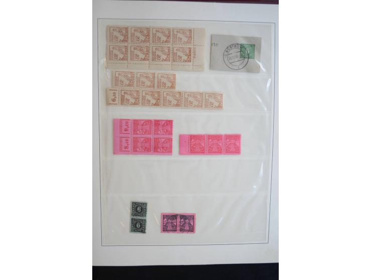 1945/19, postfrische und gestempelte Sammlung teils spezialisiert mit besseren Farben, Mi.-Nr. 80Xa gestempelt (1 Zahn verkür