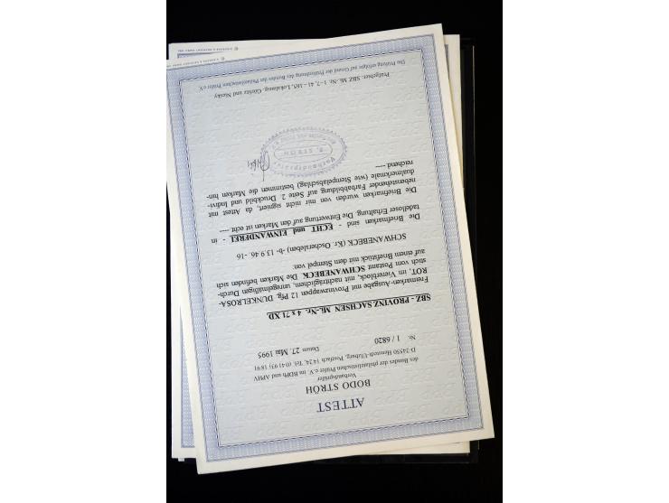 1945/46, interessante, vorwiegend gestempelte Partie dabei u.a. Mi.-Nr. 66-71XA gestempelt, einheitlich aus der rechten unter