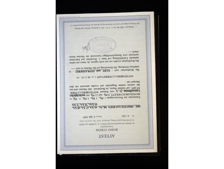 1945/46, interessante, vorwiegend gestempelte Partie dabei u.a. Mi.-Nr. 66-71XA gestempelt, einheitlich aus der rechten unter