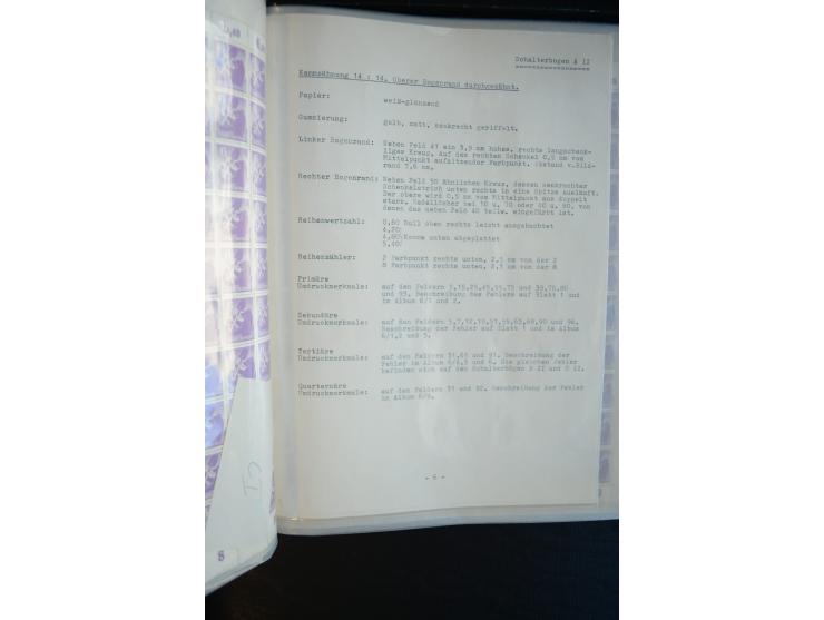 1945, umfangreicher Bogen-Posten mit ca. 650 Stück in unterschiedlichen Mengen von ca. 60 bis 140 Stück, dabei verschiedene P
