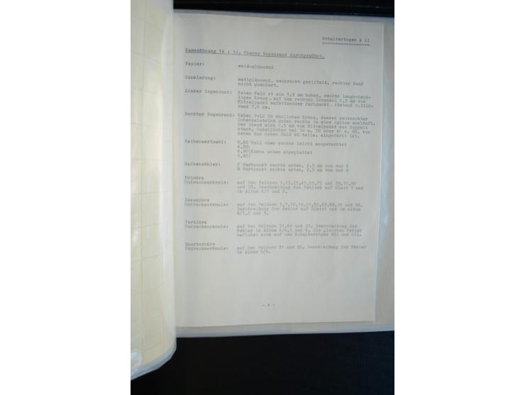 1945, umfangreicher Bogen-Posten mit ca. 650 Stück in unterschiedlichen Mengen von ca. 60 bis 140 Stück, dabei verschiedene P