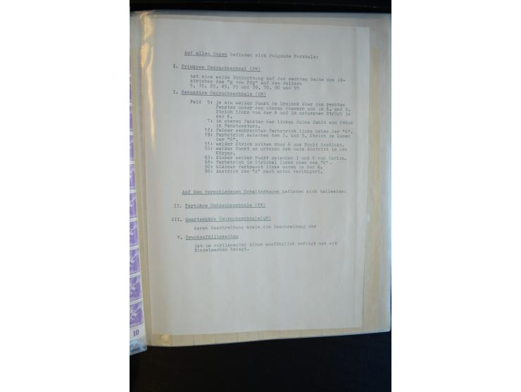 1945, umfangreicher Bogen-Posten mit ca. 650 Stück in unterschiedlichen Mengen von ca. 60 bis 140 Stück, dabei verschiedene P