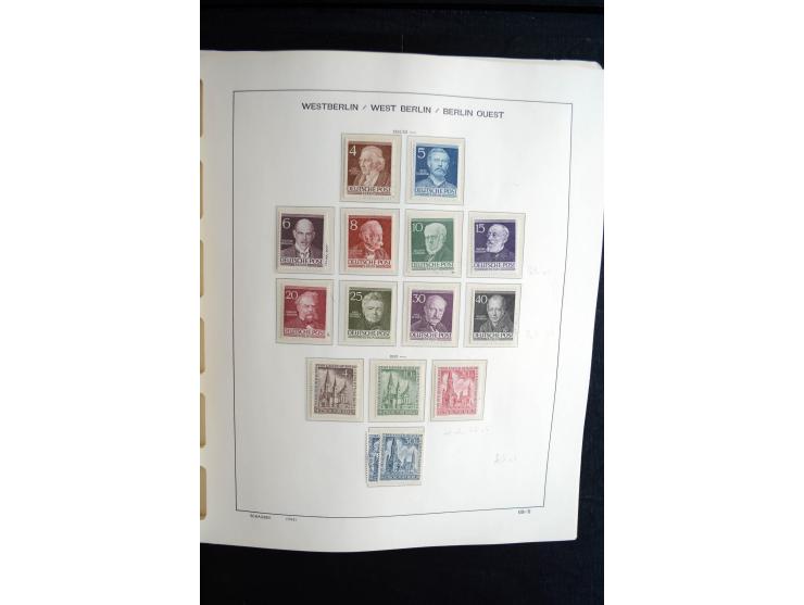 1948/90, postfrische, ungebrauchte und gestempelte Sammlung, in beiden Erhaltungen anscheinend kpl., Schwarz- und Rotaufdruck