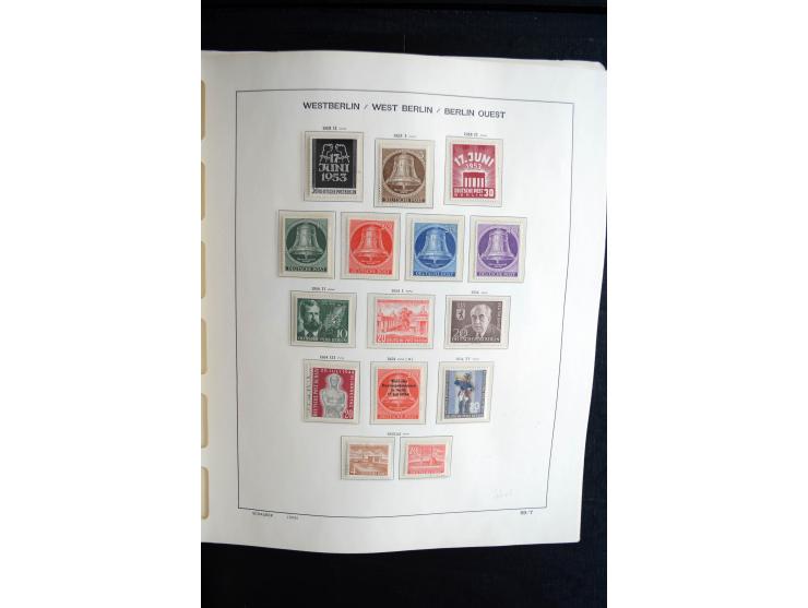 1948/90, postfrische, ungebrauchte und gestempelte Sammlung, in beiden Erhaltungen anscheinend kpl., Schwarz- und Rotaufdruck