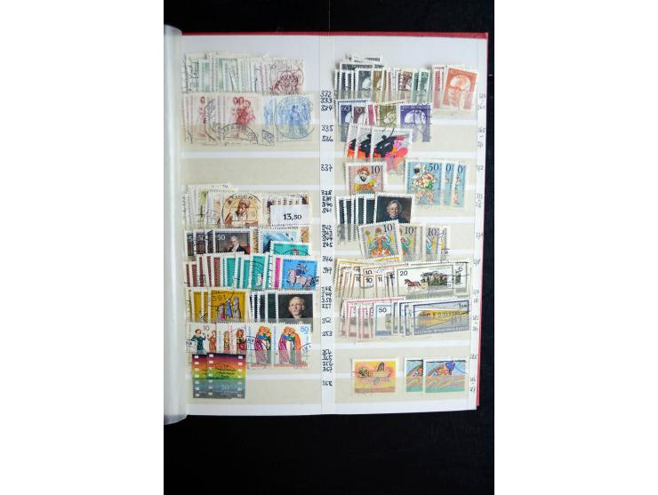 1948/90, postfrische, ungebrauchte und gestempelte Sammlung, in beiden Erhaltungen anscheinend kpl., Schwarz- und Rotaufdruck