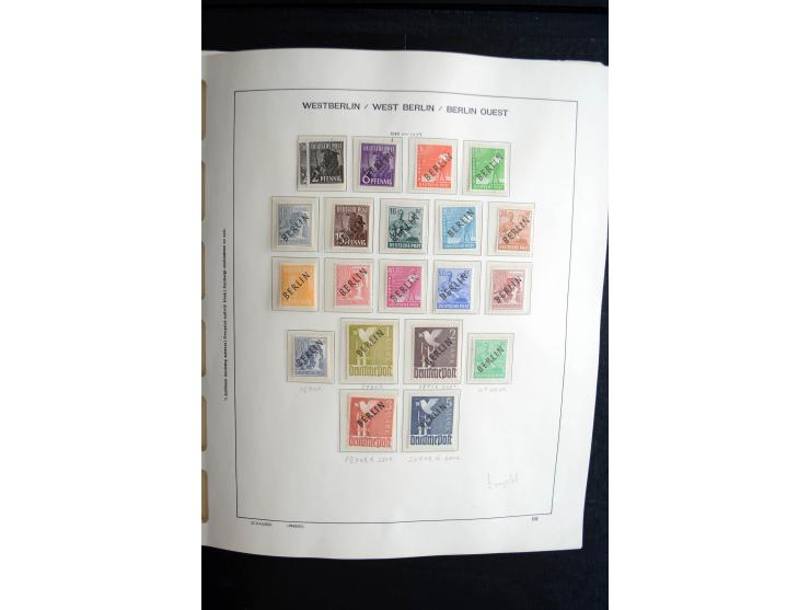 1948/90, postfrische, ungebrauchte und gestempelte Sammlung, in beiden Erhaltungen anscheinend kpl., Schwarz- und Rotaufdruck