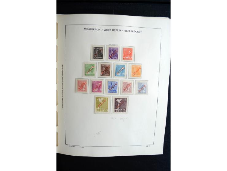 1948/90, postfrische, ungebrauchte und gestempelte Sammlung, in beiden Erhaltungen anscheinend kpl., Schwarz- und Rotaufdruck