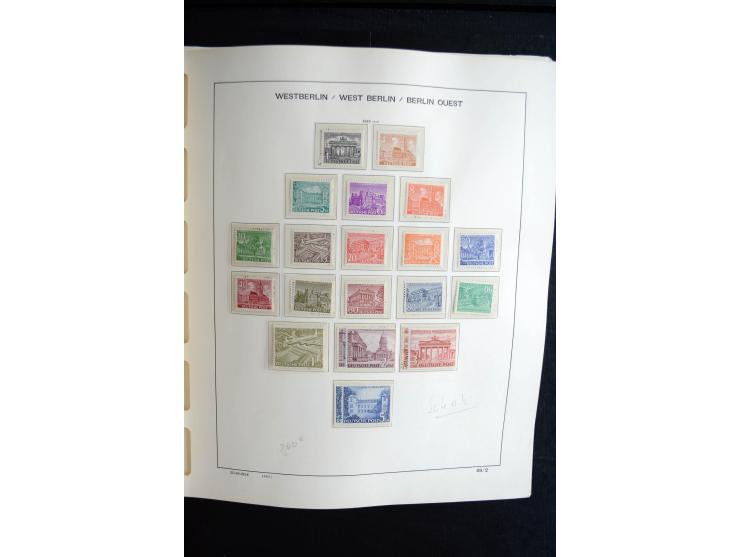 1948/90, postfrische, ungebrauchte und gestempelte Sammlung, in beiden Erhaltungen anscheinend kpl., Schwarz- und Rotaufdruck