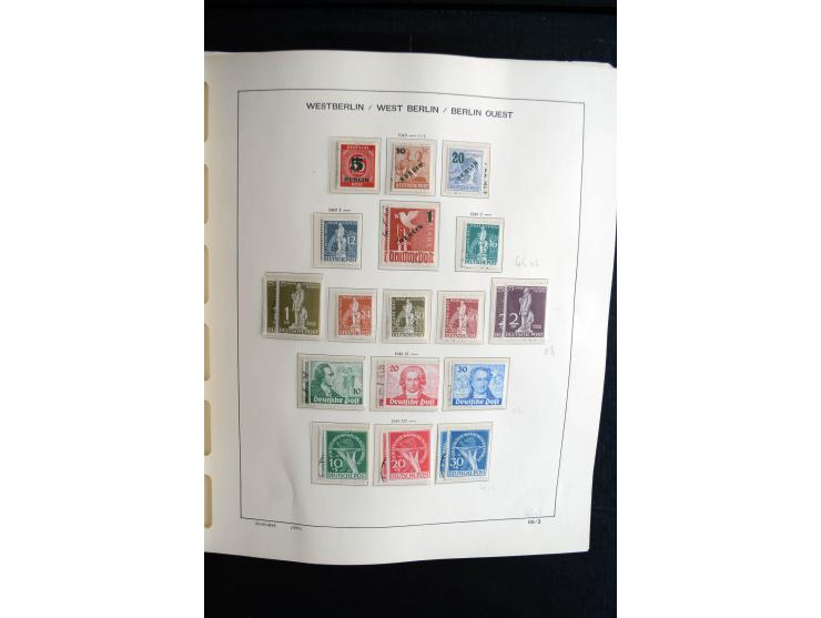 1948/90, postfrische, ungebrauchte und gestempelte Sammlung, in beiden Erhaltungen anscheinend kpl., Schwarz- und Rotaufdruck