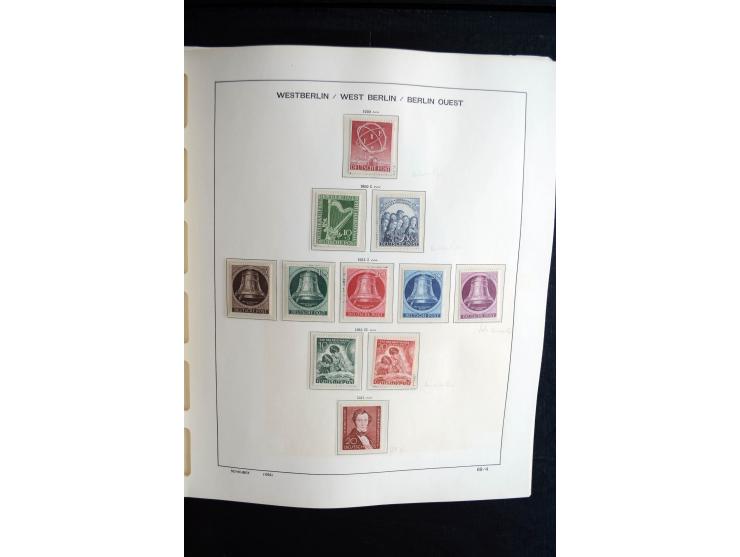 1948/90, postfrische, ungebrauchte und gestempelte Sammlung, in beiden Erhaltungen anscheinend kpl., Schwarz- und Rotaufdruck