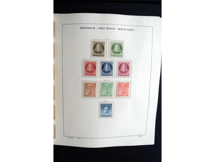 1948/90, postfrische, ungebrauchte und gestempelte Sammlung, in beiden Erhaltungen anscheinend kpl., Schwarz- und Rotaufdruck