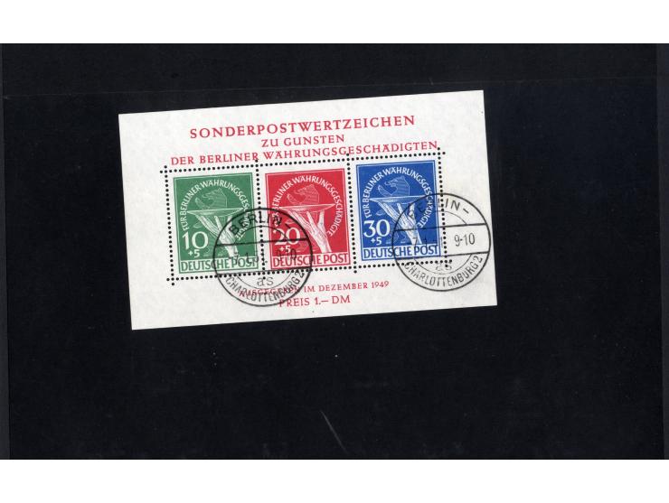 1948/68, gestempelte kpl. Sammlung, dabei Block 1II, dieser und Nr. 1-20 Fotoattest H.-D. Schlegel BPP (2016)