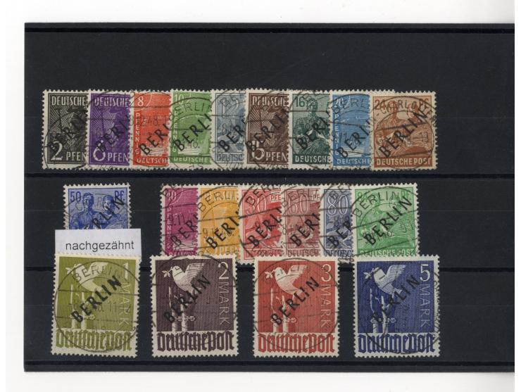 1948/68, gestempelte kpl. Sammlung, dabei Block 1II, dieser und Nr. 1-20 Fotoattest H.-D. Schlegel BPP (2016)