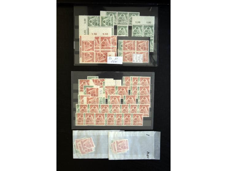 1951, Tag der Briefmarke 10 und 20 Pfg., 83 postfrische Sätze, dabei Einheiten (Mi.-Nr. 80-81; Mi. 4.565,-)