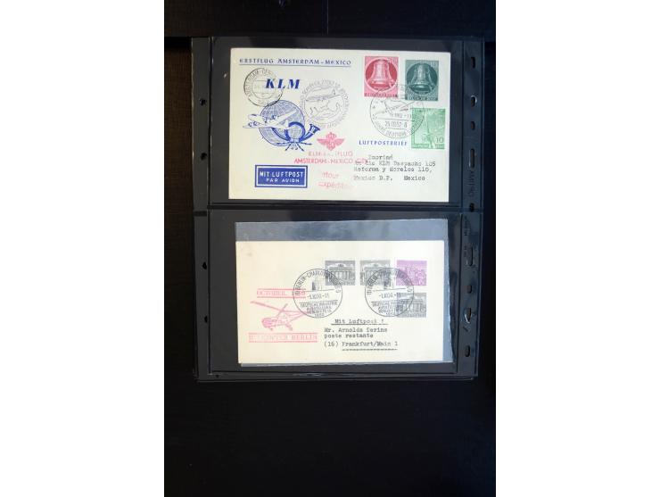 1948/60 (ca.), interessante Sammlung ab Vorläufer-Ausgaben mit über 220 Briefen, Karten und vielen Ganzsachen, dabei gute Fra