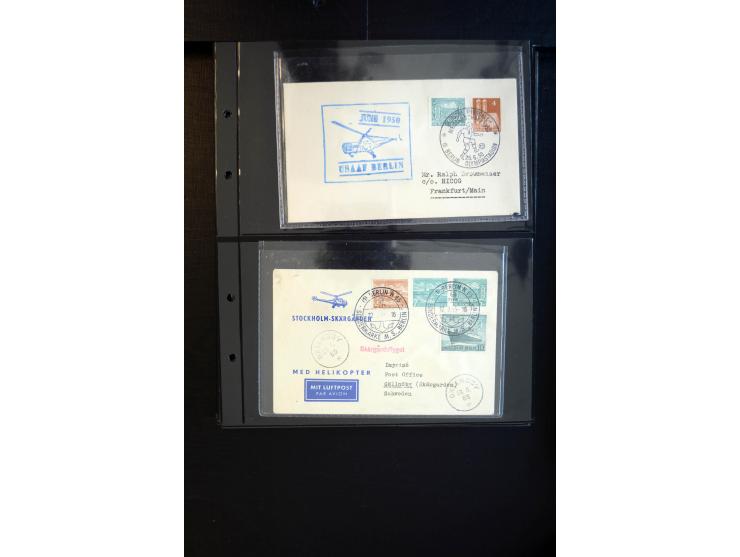 1948/60 (ca.), interessante Sammlung ab Vorläufer-Ausgaben mit über 220 Briefen, Karten und vielen Ganzsachen, dabei gute Fra