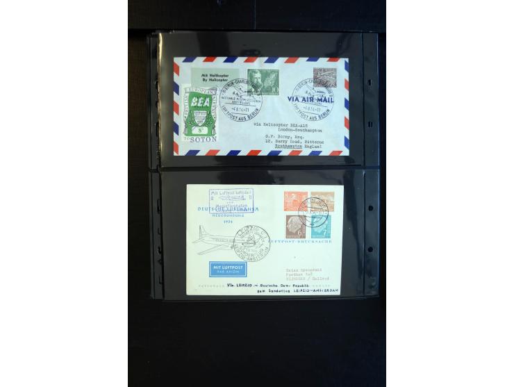 1948/60 (ca.), interessante Sammlung ab Vorläufer-Ausgaben mit über 220 Briefen, Karten und vielen Ganzsachen, dabei gute Fra