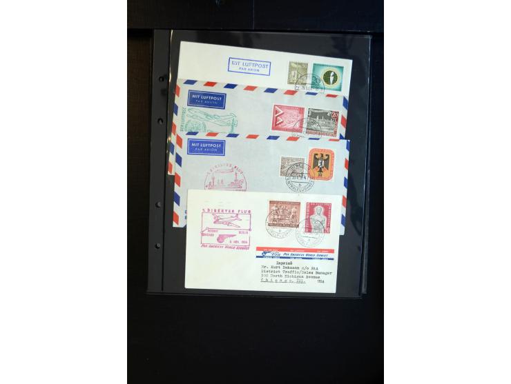 1948/60 (ca.), interessante Sammlung ab Vorläufer-Ausgaben mit über 220 Briefen, Karten und vielen Ganzsachen, dabei gute Fra