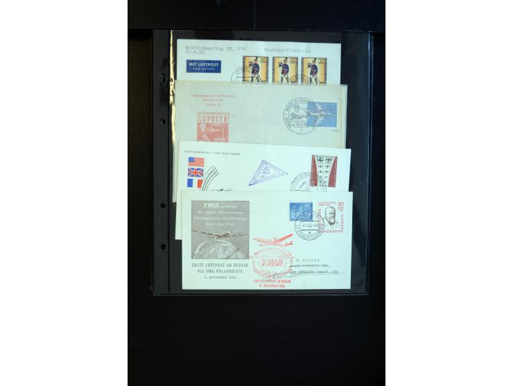 1948/60 (ca.), interessante Sammlung ab Vorläufer-Ausgaben mit über 220 Briefen, Karten und vielen Ganzsachen, dabei gute Fra