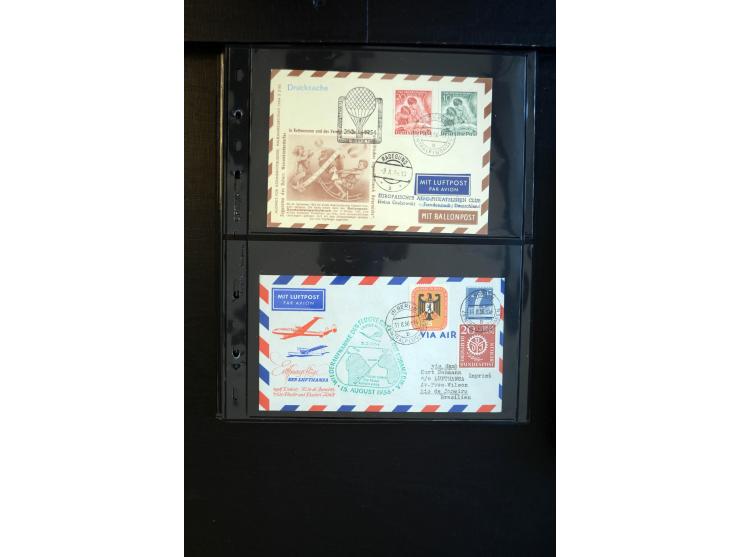 1948/60 (ca.), interessante Sammlung ab Vorläufer-Ausgaben mit über 220 Briefen, Karten und vielen Ganzsachen, dabei gute Fra