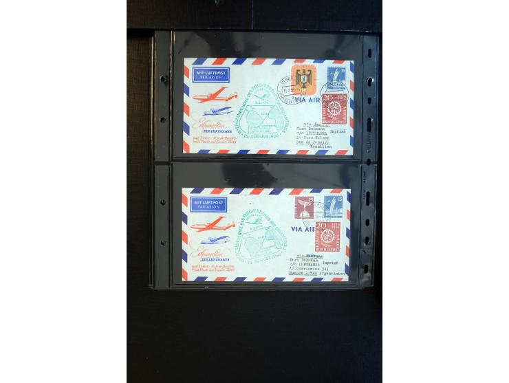 1948/60 (ca.), interessante Sammlung ab Vorläufer-Ausgaben mit über 220 Briefen, Karten und vielen Ganzsachen, dabei gute Fra