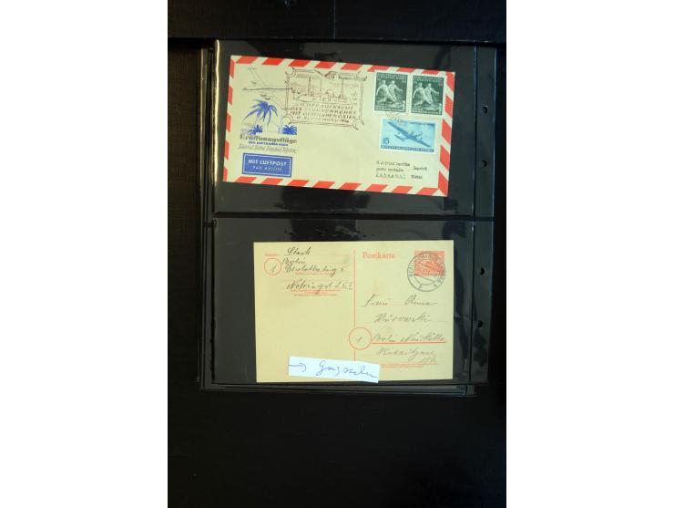 1948/60 (ca.), interessante Sammlung ab Vorläufer-Ausgaben mit über 220 Briefen, Karten und vielen Ganzsachen, dabei gute Fra