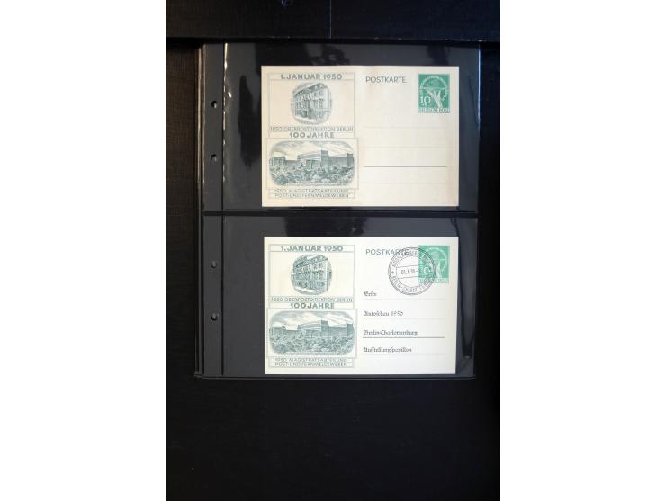 1948/60 (ca.), interessante Sammlung ab Vorläufer-Ausgaben mit über 220 Briefen, Karten und vielen Ganzsachen, dabei gute Fra