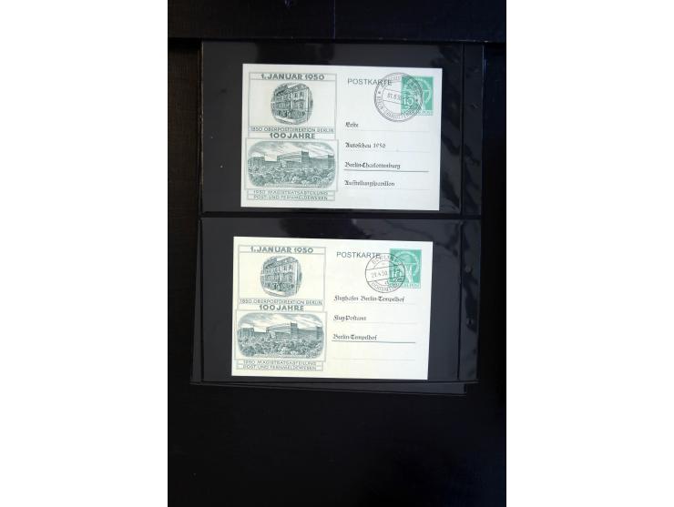 1948/60 (ca.), interessante Sammlung ab Vorläufer-Ausgaben mit über 220 Briefen, Karten und vielen Ganzsachen, dabei gute Fra