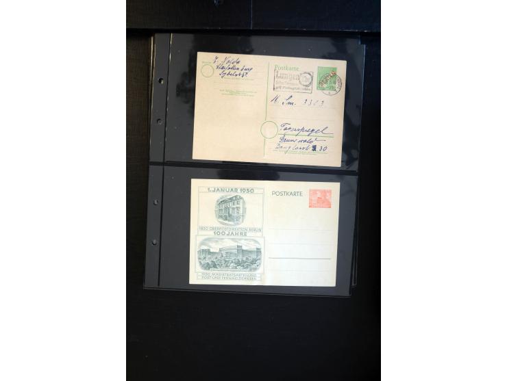 1948/60 (ca.), interessante Sammlung ab Vorläufer-Ausgaben mit über 220 Briefen, Karten und vielen Ganzsachen, dabei gute Fra