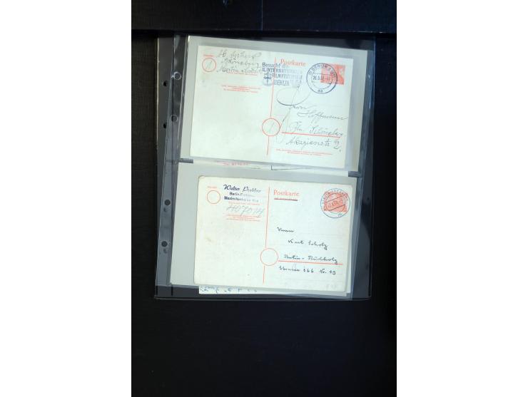 1948/60 (ca.), interessante Sammlung ab Vorläufer-Ausgaben mit über 220 Briefen, Karten und vielen Ganzsachen, dabei gute Fra