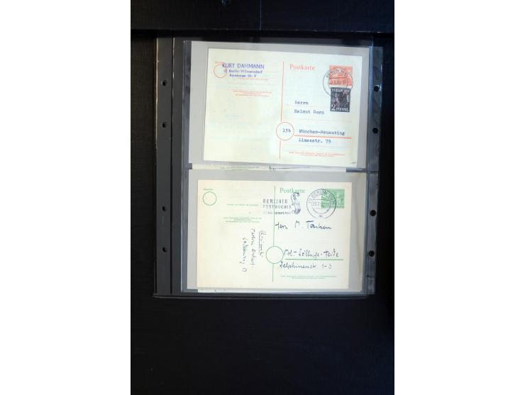 1948/60 (ca.), interessante Sammlung ab Vorläufer-Ausgaben mit über 220 Briefen, Karten und vielen Ganzsachen, dabei gute Fra