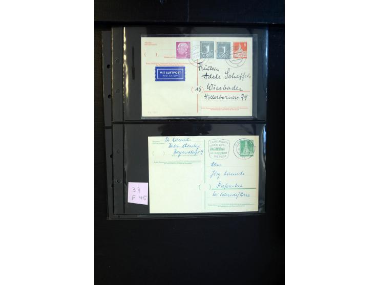 1948/60 (ca.), interessante Sammlung ab Vorläufer-Ausgaben mit über 220 Briefen, Karten und vielen Ganzsachen, dabei gute Fra